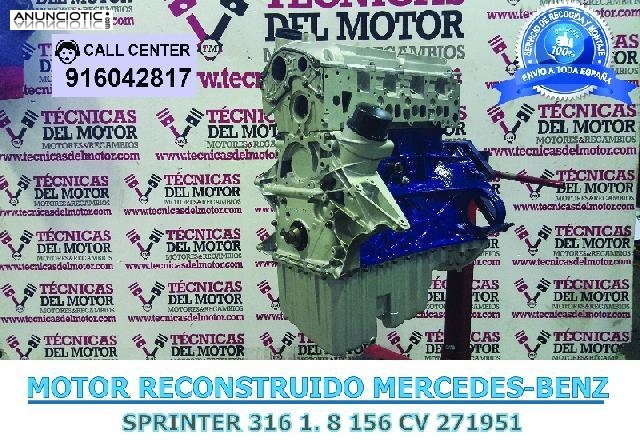 MOTOR MB SPRINTER 316 1. 8 156 CV 271951 