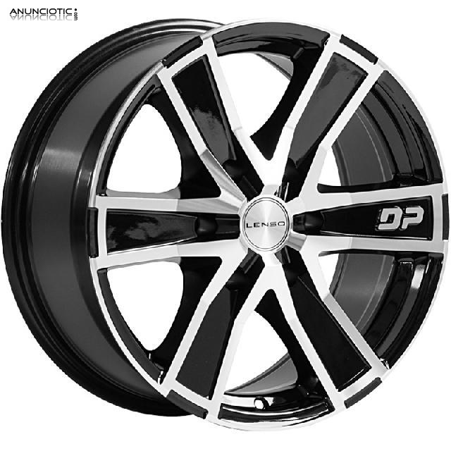 Llantas lenso dp-6 black/polished 