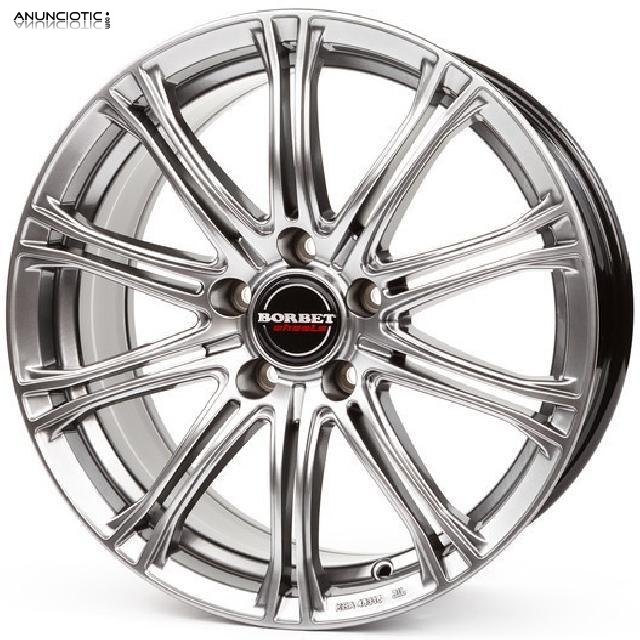 Llantas borbet cw1 plata 
