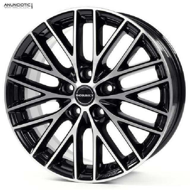 Llantas borbet bs5 negro/pulido 