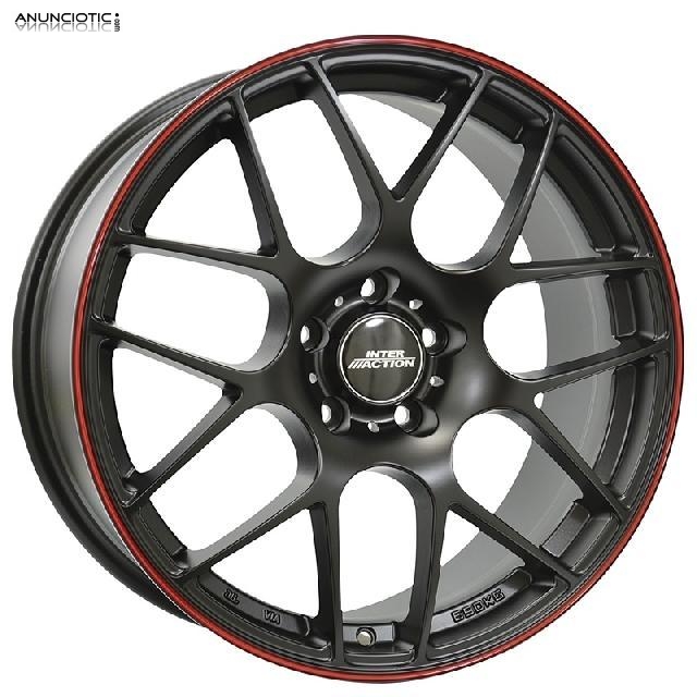 Llantas inter-action universe black/red 