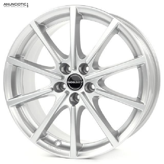 Llantas borbet bl5 plata 