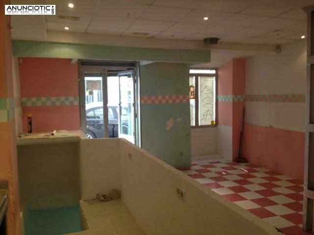 Alquiler Cafeter&iacute;a 80m&sup2; en dos plantas en zona Bilbao 