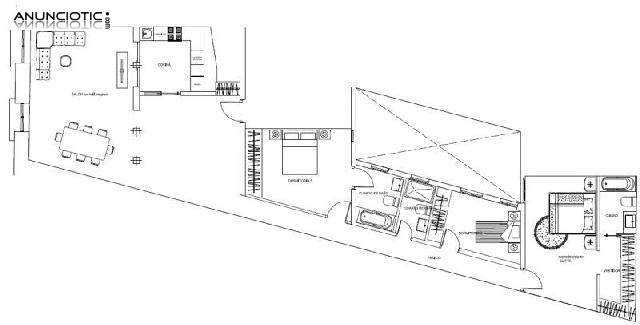 Piso en venta calle f&uacute;car, 22, barrio cortes