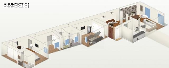 Piso en venta calle f&uacute;car, 22, barrio cortes