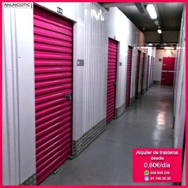 Alquiler de trasteros desde 0,60� al dia