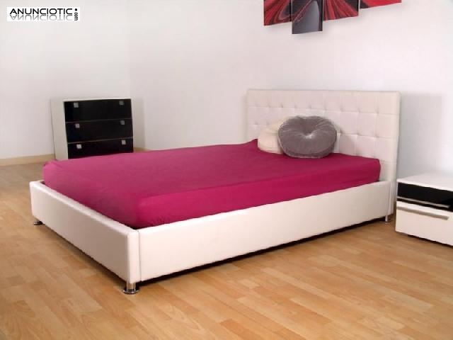 Cama canap&eacute; modelo alpes en blanco o neg