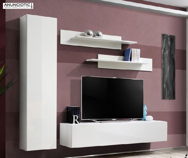 MUEBLES DE SAL&Oacute;N OLIVIA BLANCO O NEGRO