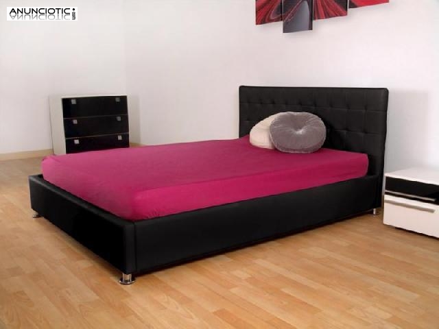Cama canap&eacute; modelo alpes en blanco o neg