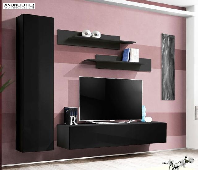 MUEBLES DE SAL&Oacute;N OLIVIA BLANCO O NEGRO