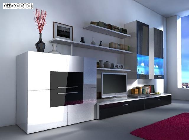 MUEBLES SAL&Oacute;N VIOLETA 4 OPCIONES 