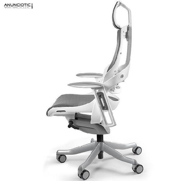 Silla Oficina Ergon&oacute;mica W-609W-NW