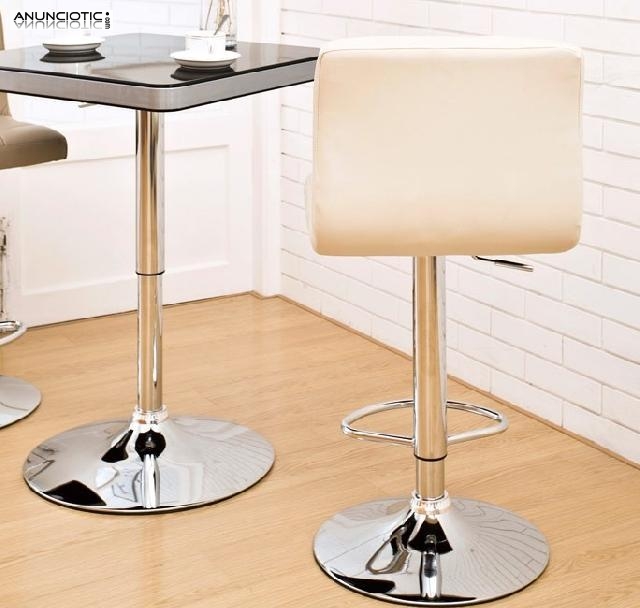 Taburete de dise&ntilde;o Sona en color crema