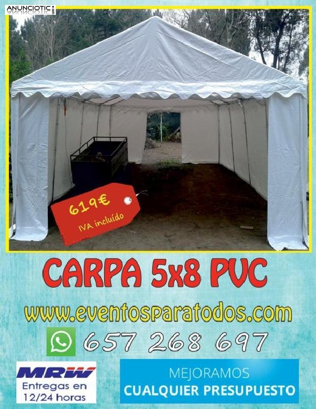 Vendo carpas econ&oacute;micas 5x8