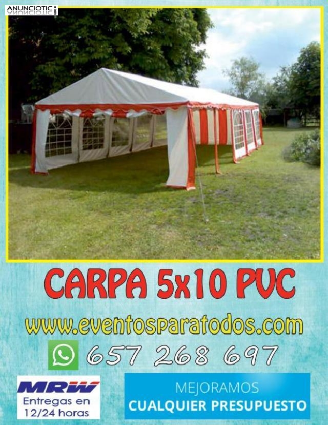 Vendo carpas econ&oacute;micas 5x8
