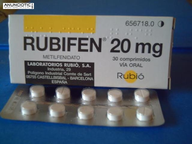 Rubifen 20mg (Sibutramina Meridia) 30 C&aacute;psulas