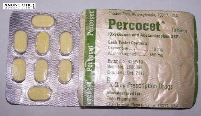 comprar percocet de calidad en l&iacute;nea en espa&ntilde;a sin receta