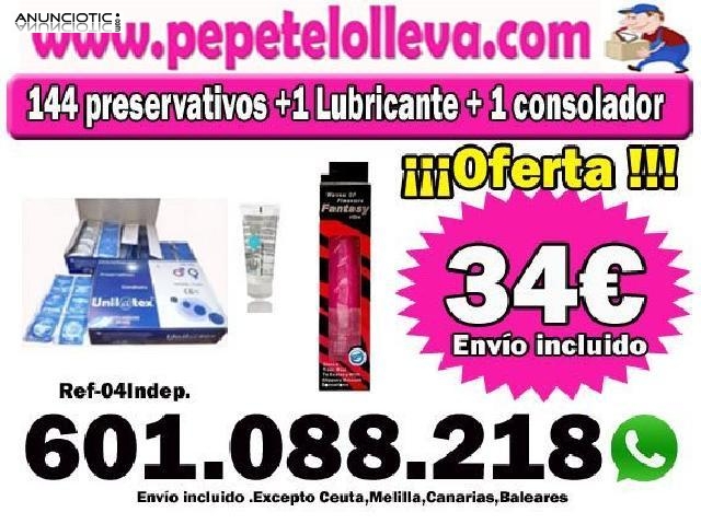 34� todo 1 caja de naturales o fresa + consolador vibrador+ 1 lubricante