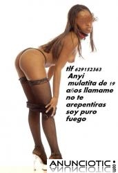 Mulatita de 19 a&ntilde;os como puedes ver en las fotos soy preciosa solo deseo pasar mi lengua p