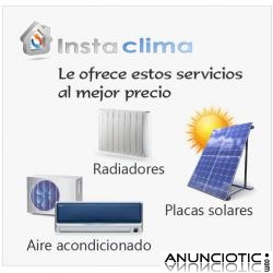 Instalaci&oacute;n de aire acondicionado, radiadores y placas solares