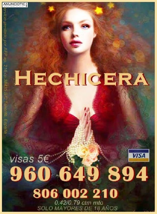 Hechicera espa&ntilde;ola  960 649 894   tarot y hechizos.