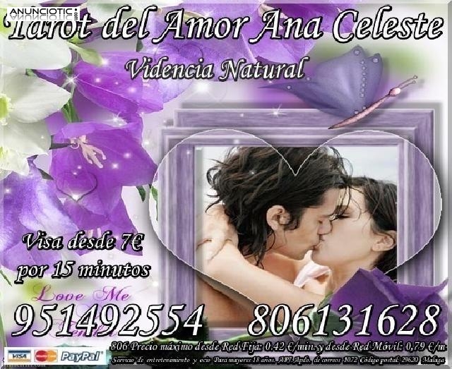 &iquest;Encontrar&eacute; la felicidad? Ana Celeste Tarot 806 desde  0.42�/M