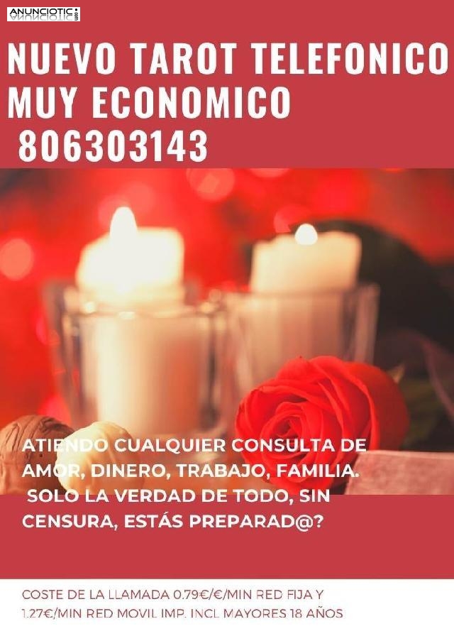 Nuevo Tarot telef&oacute;nico muy econ&oacute;mico. 