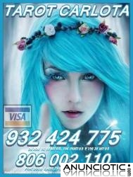 Tarot oferta Visa Carlota 932 424 775  desde 5� 10 mtos, las 24 horas a tu disposici&oacute;n