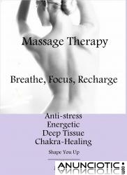 Masajes terapeuticas y healing (cura a trav&egrave;s de las manos)