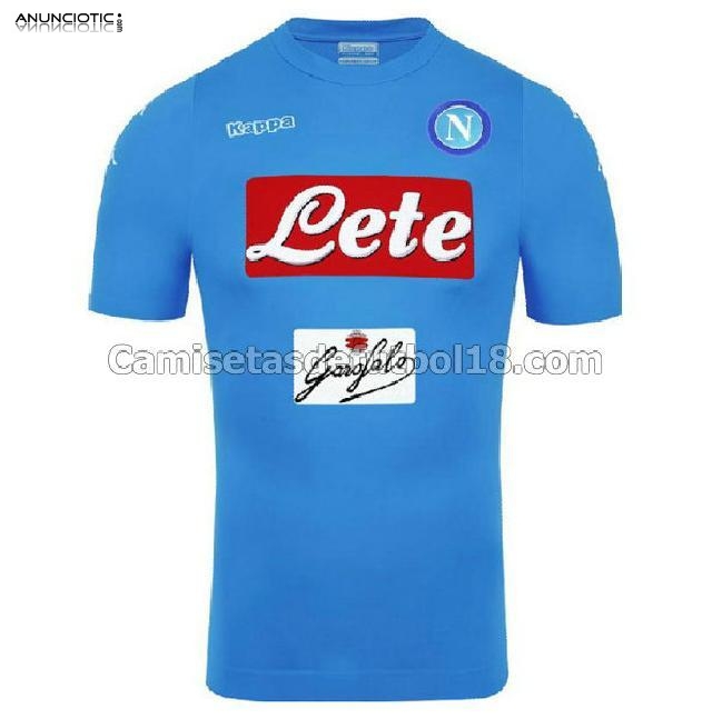 nueva primera equipaci&oacute;n ac napoli 2016-2017