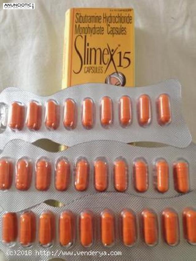 Sibutramine 15mg (Sibutramine Meridia) 30 C&aacute;psulas