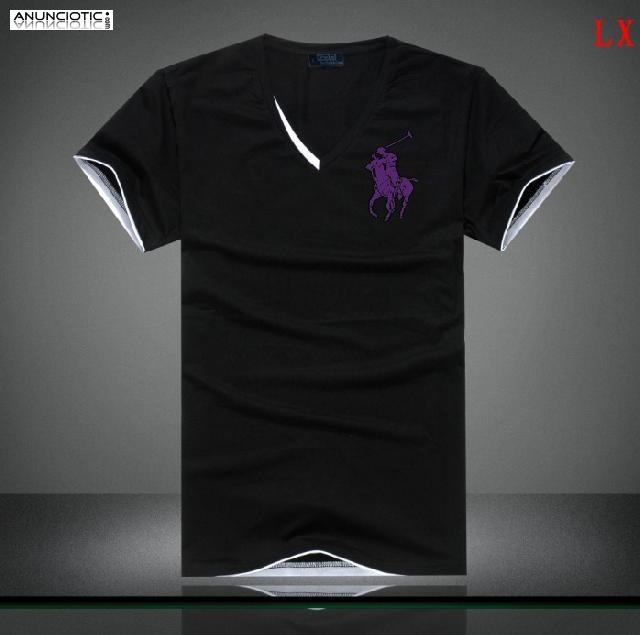  s&oacute;lo � 16 para lv, rmaani, polo, burberry, ed hardy t-shirt 
