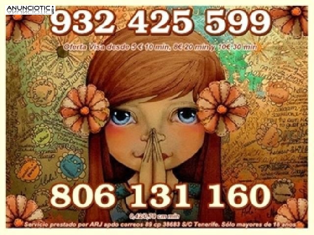 Videncia y Tarot Baratos s&oacute;lo 0,42 cm min. Visa 5 � 10 min. 