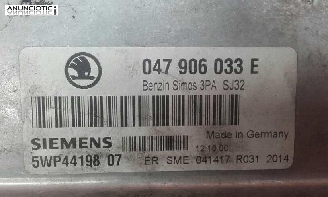 Centralita de motor skoda fabia a&ntilde;o 2000