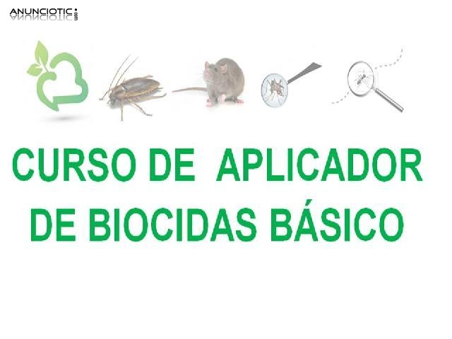 CURSO DE APLICADOR DE BIOCIDAS DE NIVEL B&Aacute;SICO.