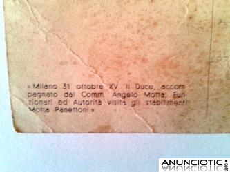 Postal autografiada de Benito Mussolini, a&ntilde;o 1925