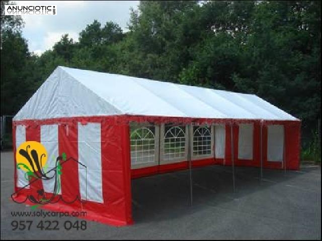 Carpas para monter&iacute;as y eventos 4x8