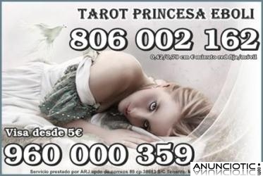 TAROT POR VISA 10 MIN SOLO 5 �. TAROT PRINCESA EBOLI 806 BARATO SOLO 0,42CM MIN.