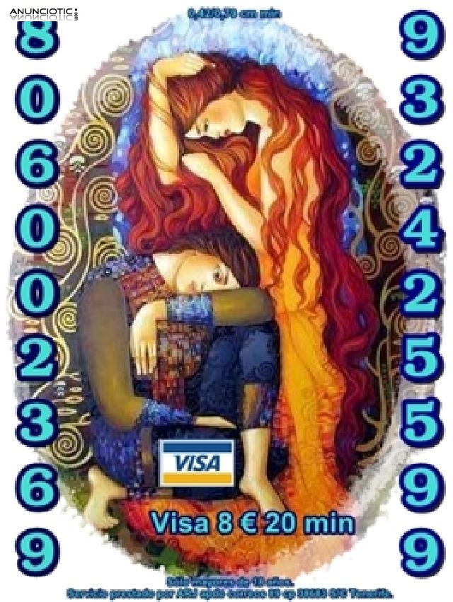 Videncia y Tarot por s&oacute;lo 0,42 cm min. Consulta por Visa 8� 20 min. 