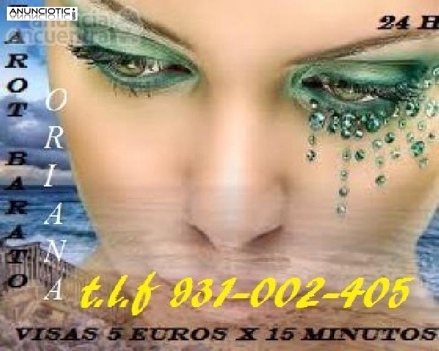 TAROT BARATO ORIANA  VISAS 5 EUROS X 15 MINUTOS 24 HORAS ESPA&Ntilde;OLAS