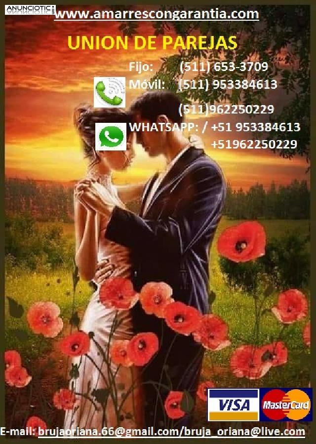    RECONCILIACI&Oacute;N DE PAREJAS -  UNION DE PAREJA (AMARRES, ATADURAS)