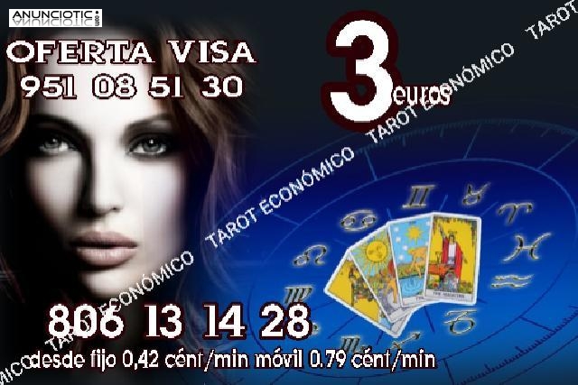 Oferta Visa 3 euros tarot y videntes *.