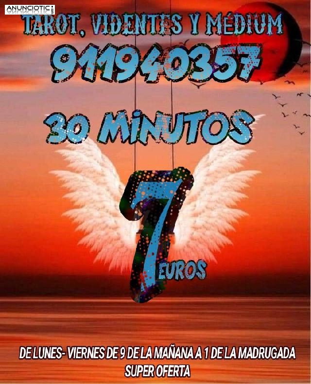 Videntes 30 minutos 7 euros oferta visa econ&oacute;mico 