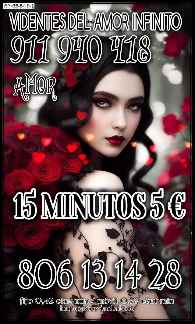 Tarotistas 15 minutos 5 euros tel&eacute;fonicos 911 940 418 