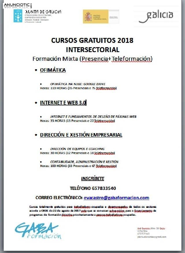 Cursos gratuitos en porri&ntilde;o