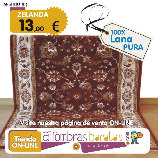 Alfombras de sal&oacute;n rojas, verdes, de pelo lisas