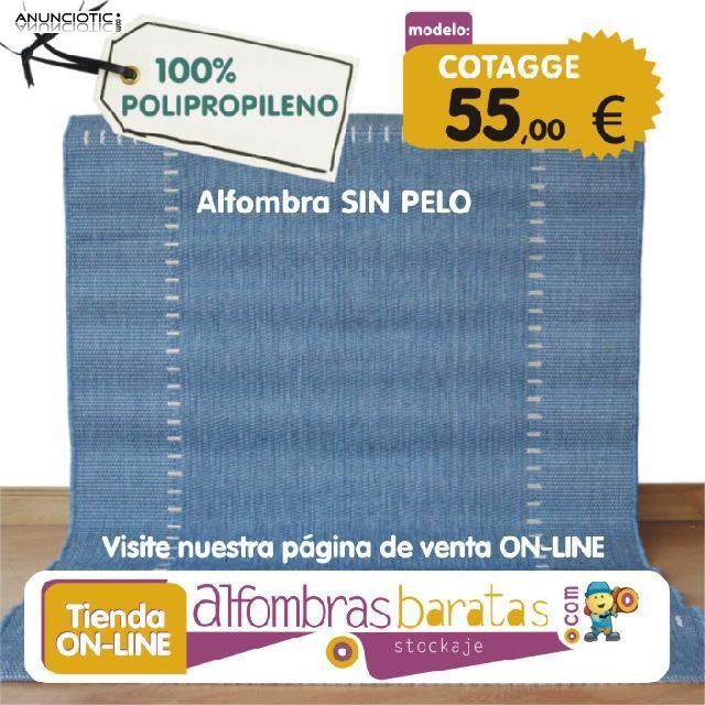 Alfombras de sal&oacute;n rojas, verdes, de pelo lisas