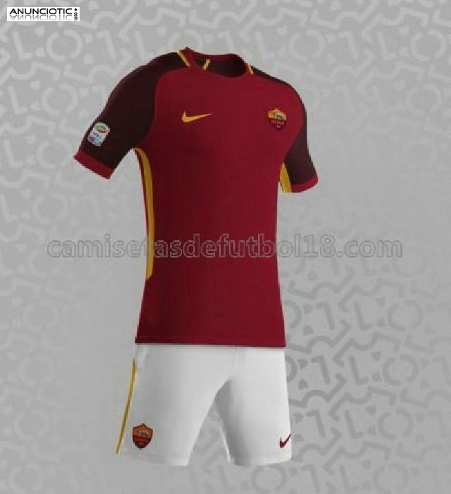 nueva primera equipaci&oacute;n as roma 2017