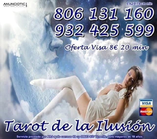 Tarot La Ilusi&oacute;n oferta visa 10 � 30 min. Tarot Baratos solo 0,42 cm min. 