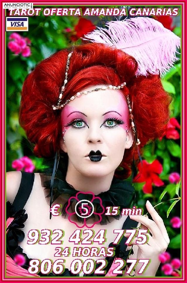 Oferta tarot Amanda  5� 15 min,8� 20 mtos y 10� 30 mtos 932 424 775 online 